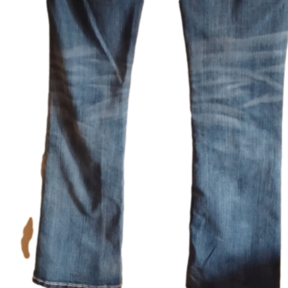 Miss Me size 26 bootcut jeans. Some whisking. Great white stitching.Bling! - Picture 5 of 11
